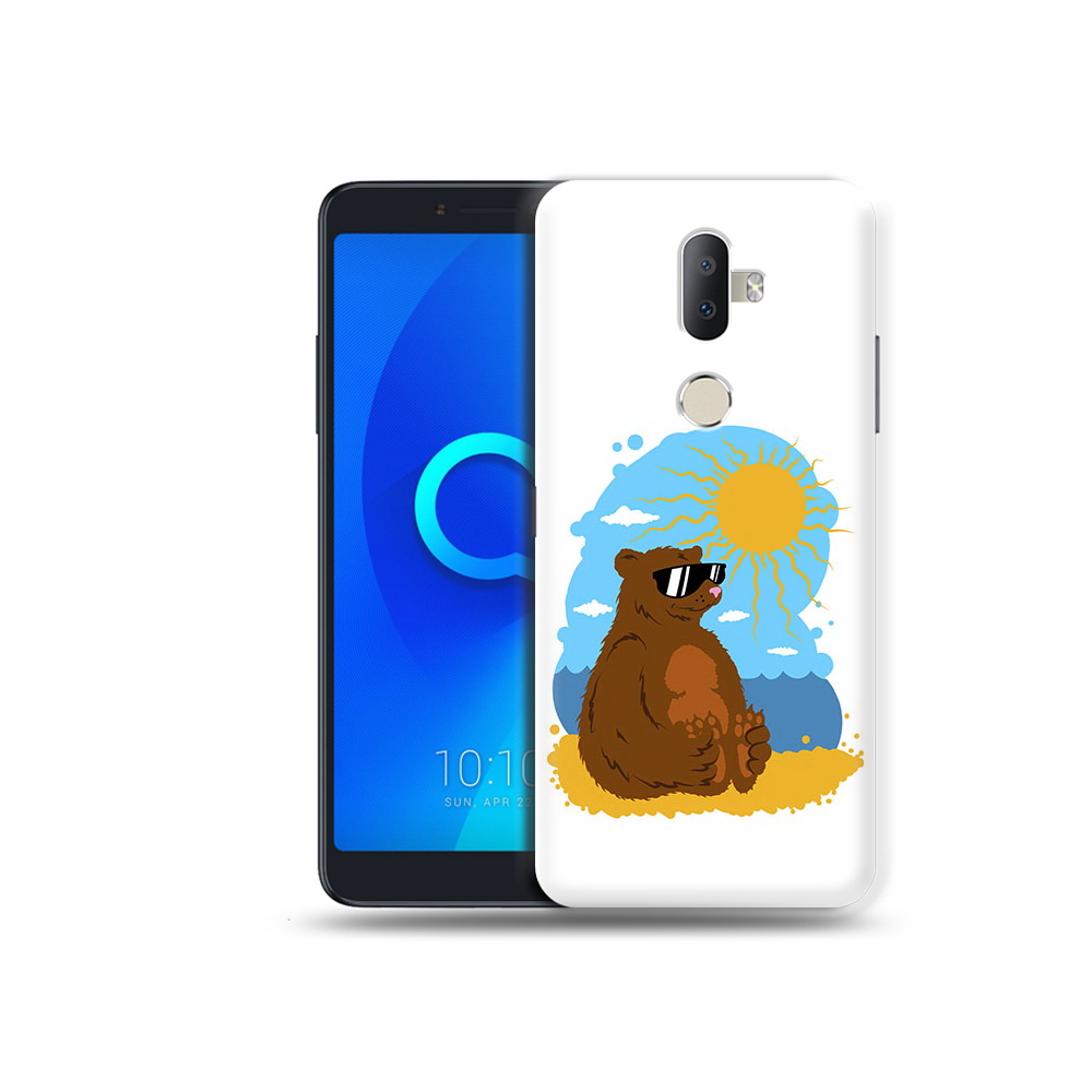 

Чехол MyPads Tocco для Alcatel 3V медведь на чиле, Прозрачный, Tocco