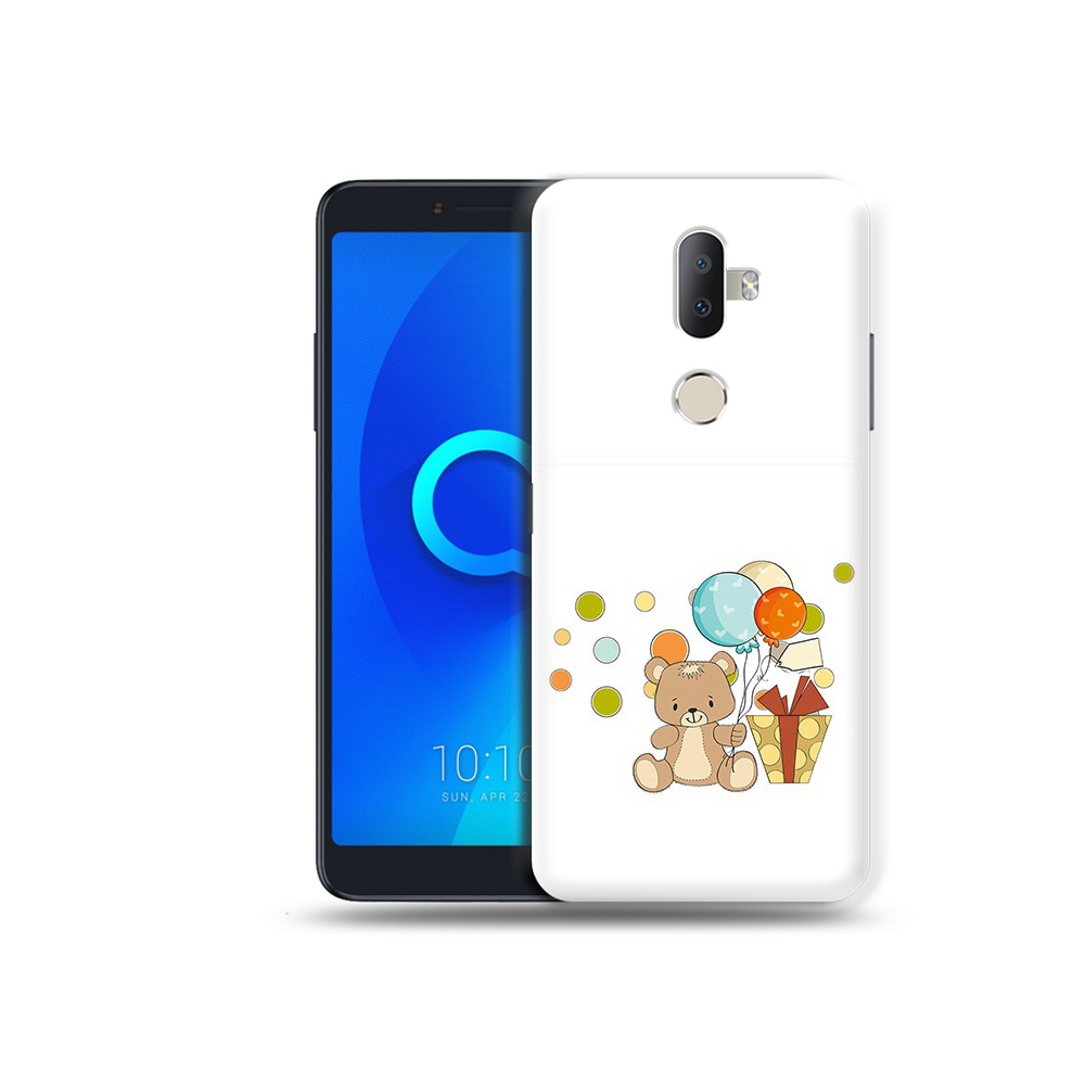 

Чехол MyPads Tocco для Alcatel 3V медвеженок с подарком, Прозрачный, Tocco