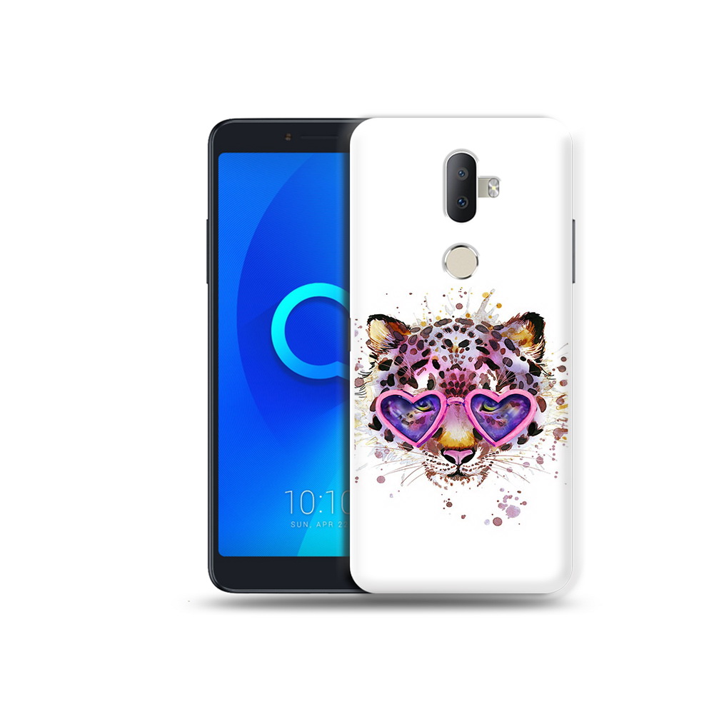 

Чехол MyPads Tocco для Alcatel 3V модный леопард, Прозрачный, Tocco