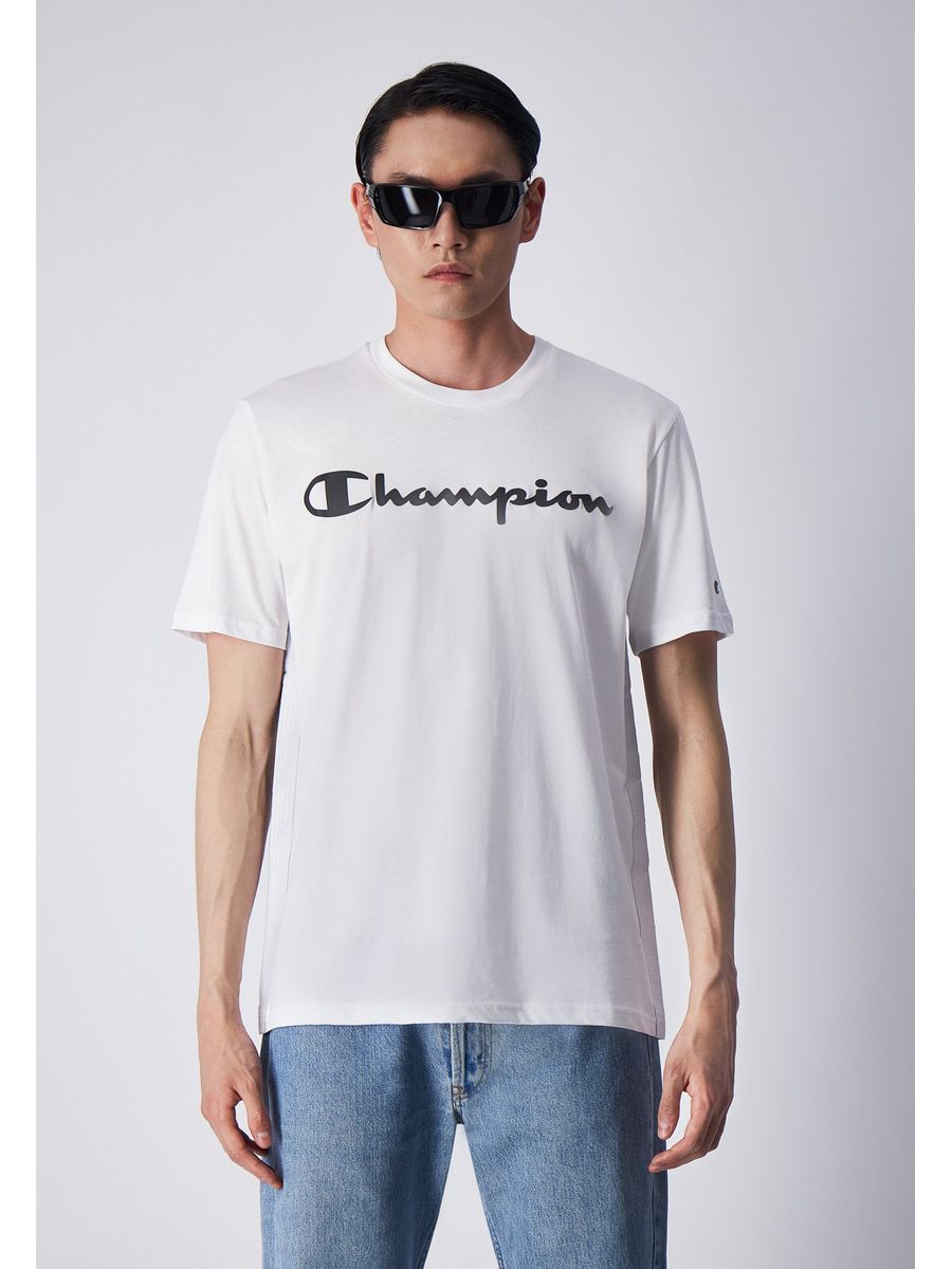 

Футболка мужская Champion C7622O07I белая S, Белый, C7622O07I