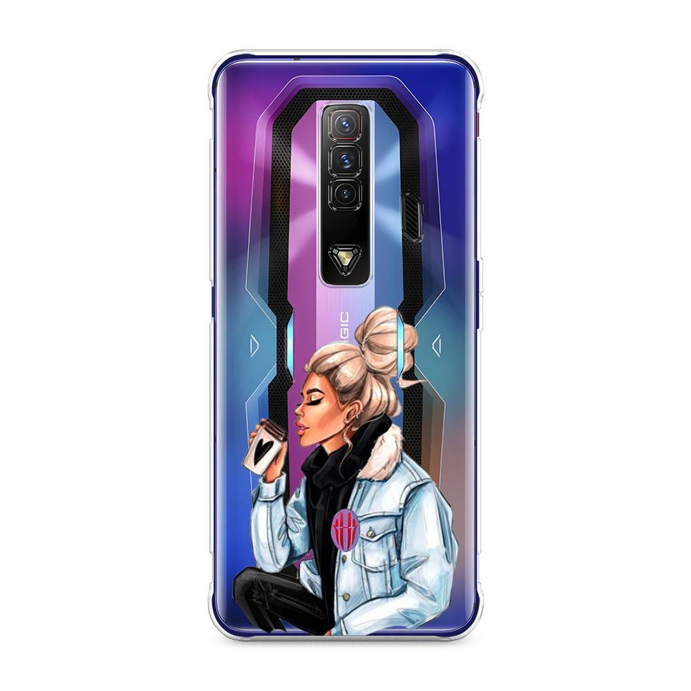 

Чехол Awog на ZTE Nubia Red Magic 7 / ЗТЕ Нубиа Ред Мэджик 7 "Cute girl", Разноцветный, 135950-7