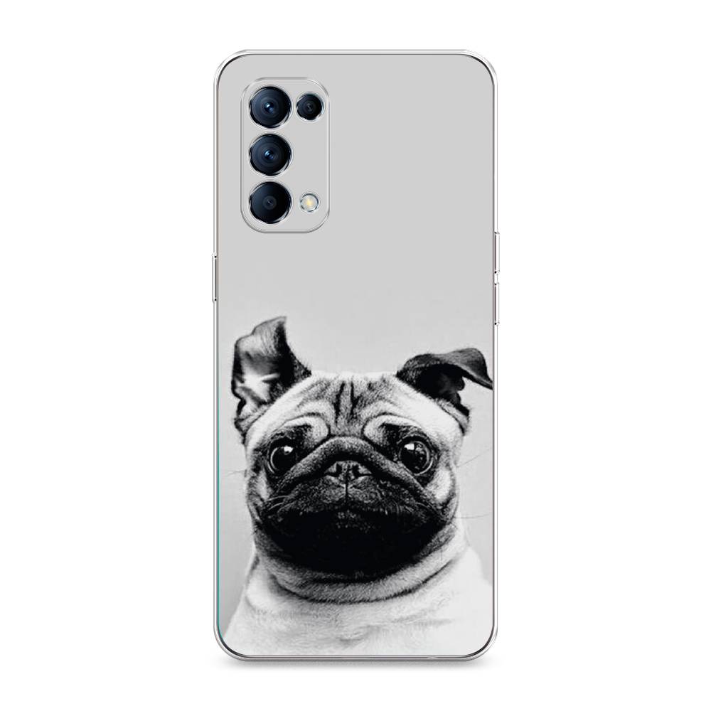

Чехол Awog на Oppo Reno 5 "Ушастый мопс", Разноцветный, 255250-1