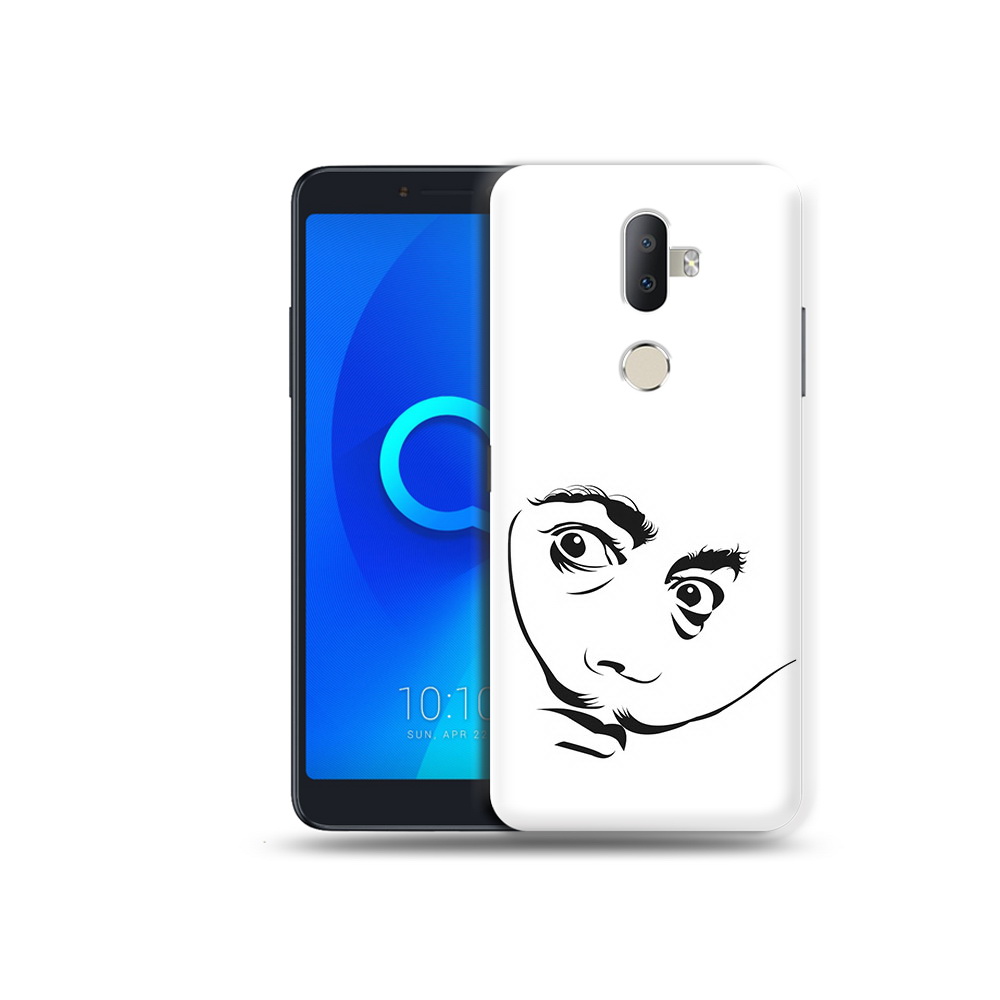 

Чехол MyPads Tocco для Alcatel 3V мужчина с длинными усами, Прозрачный, Tocco