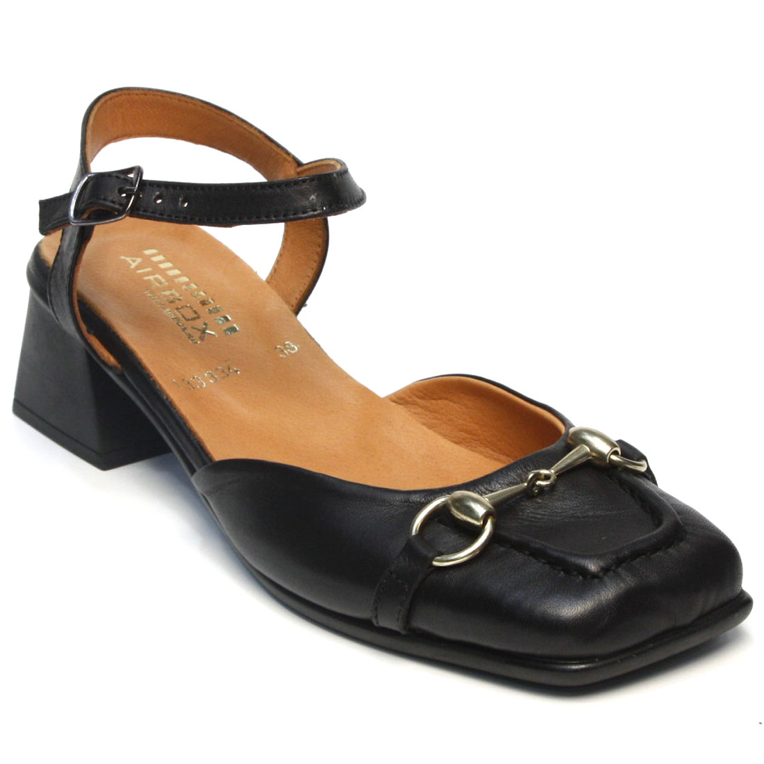 Туфли женские Airbox 133394 черные 38 RU