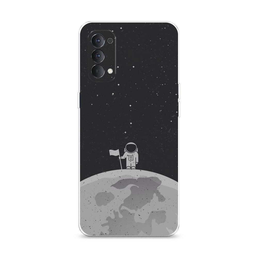 

Чехол Awog на Oppo Reno 4 4G "Первый на Луне", Разноцветный, 259450-4