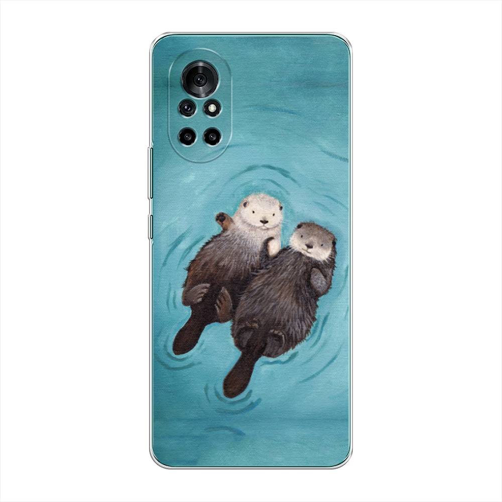 

Чехол Awog на Honor V40 Lite "Парочка бобров", Разноцветный, 6105150-10