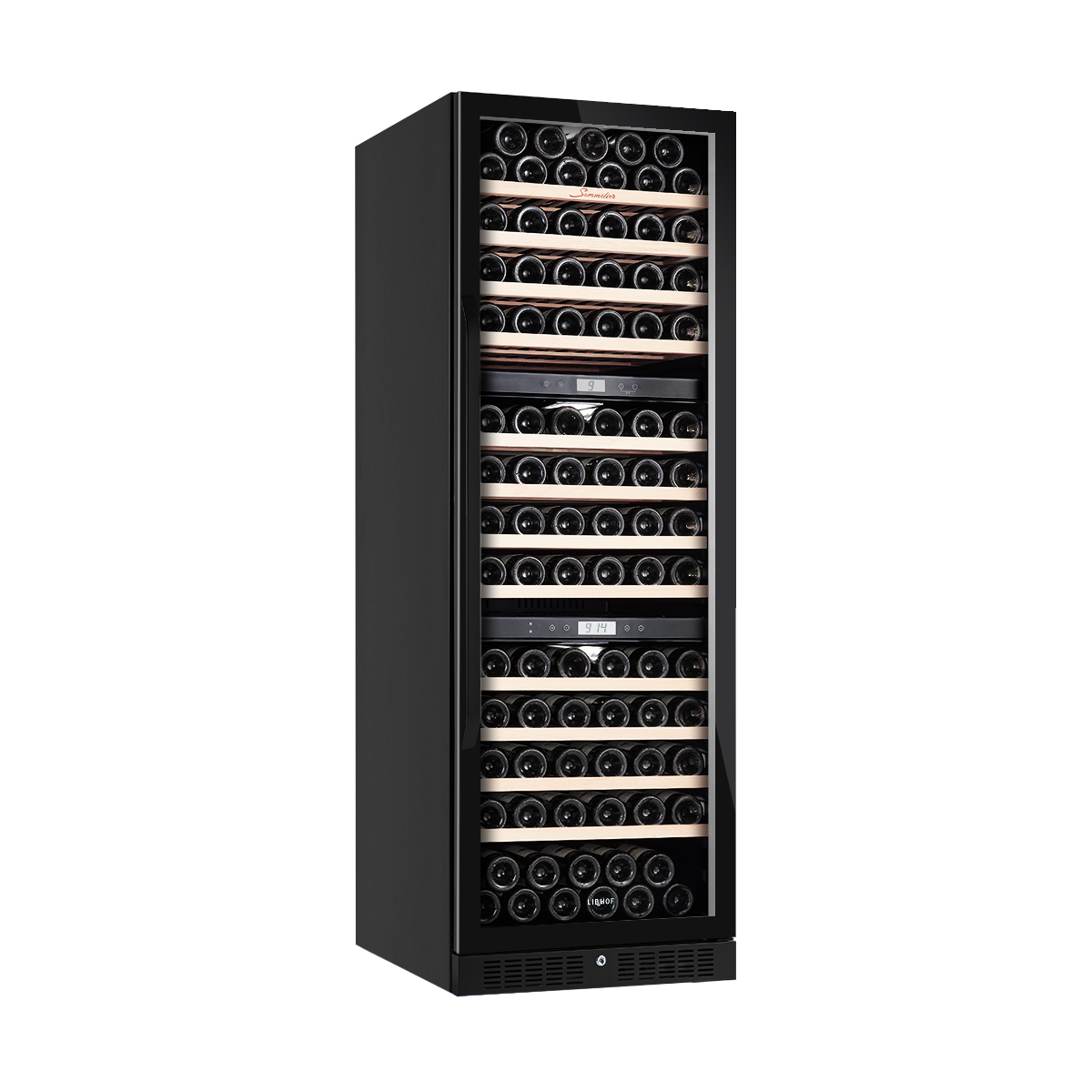 Винный шкаф Libhof SOT-152 черный компрессорный автомобильный холодильник libhof k 20 12 24 220в