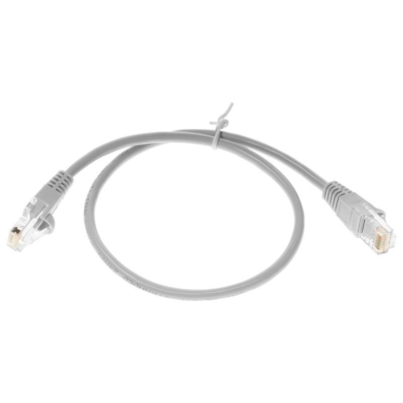 

Патч-корд NoBrand RJ45 - RJ45 вилка-вилка 0.5м серый