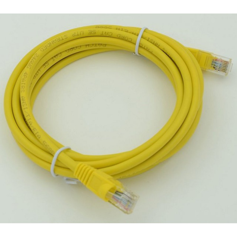 

Патч-корд cat5E molded RJ-45 (m)-RJ-45 (m) 3м Желтый