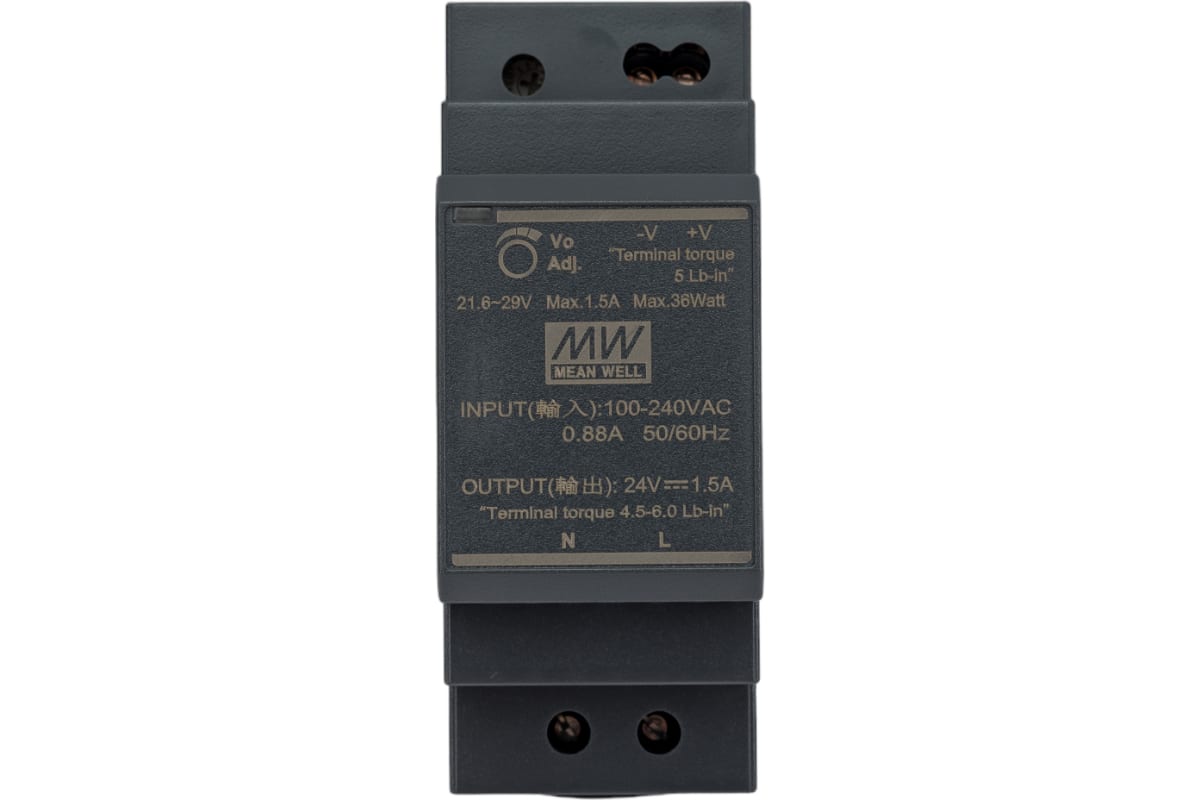 

Компактный блок питания, выходное напряжение 24В ELSEN HDR-3-24