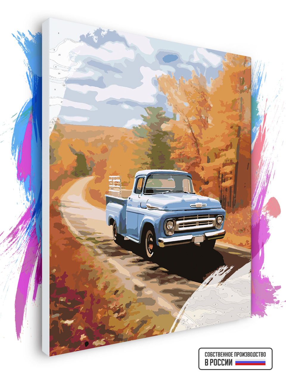 

Картина по номерам Красиво Красим на холсте Ford F100 70 х 80 см, 79164