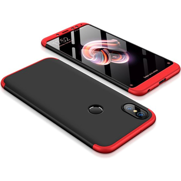 фото Чехол gkk likgus для xiaomi redmi note 5 pro/note 5 (dc) black/red