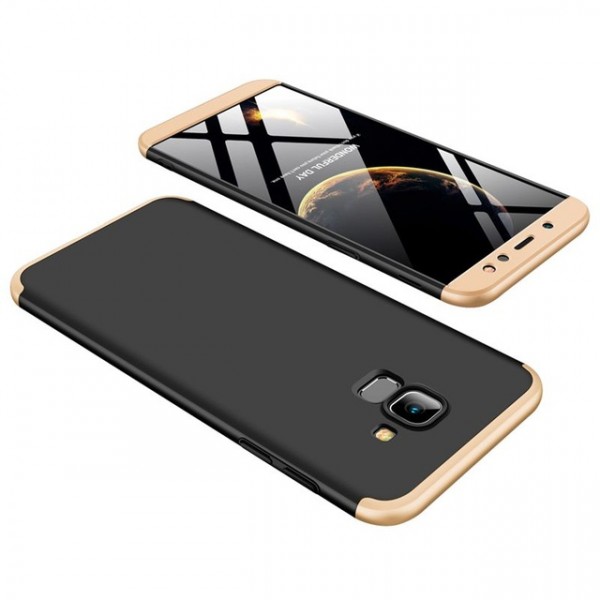 фото Чехол gkk likgus для samsung galaxy a6 (2018) black/gold