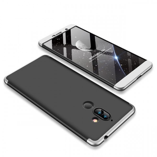 фото Чехол gkk likgus для nokia 7 plus black / silver