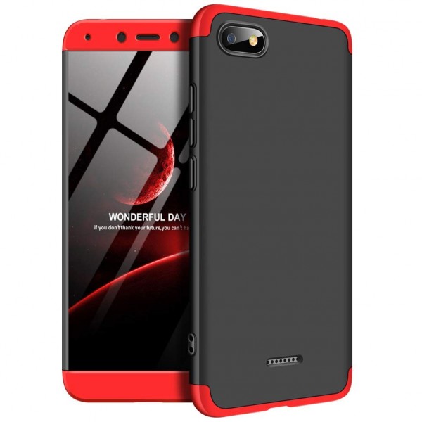 фото Чехол gkk likgus для xiaomi redmi 6a black/red