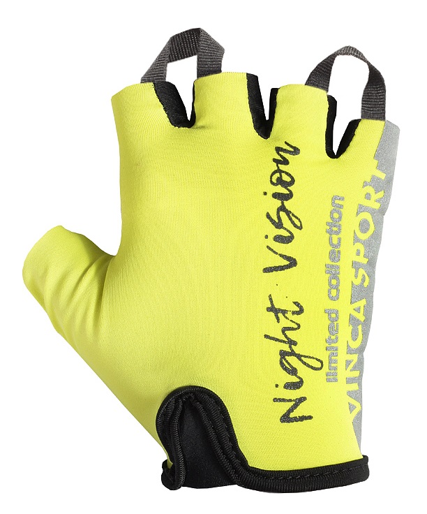 

Велоперчатки Vinca Sport Night Vision, желтый, M, Желтый;серый;черный, Night Vision