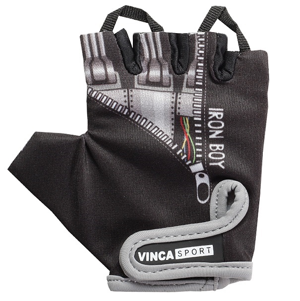 

Велоперчатки Vinca Sport Iron Boy, черный, 3XS, Черный;серый, Iron Boy
