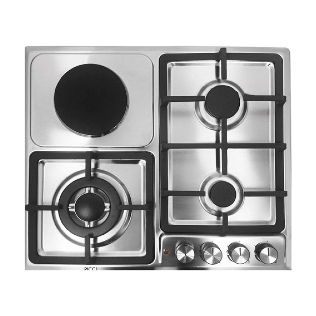 

Встраиваемая газовая панель RICCI HBS4538E Silver, HBS4538E