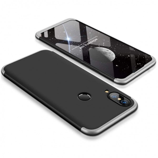 фото Чехол gkk likgus для huawei p smart+ (nova 3i) black/silver