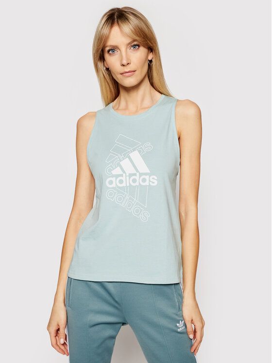 Майка женская Adidas 0000207832176 зеленая XS