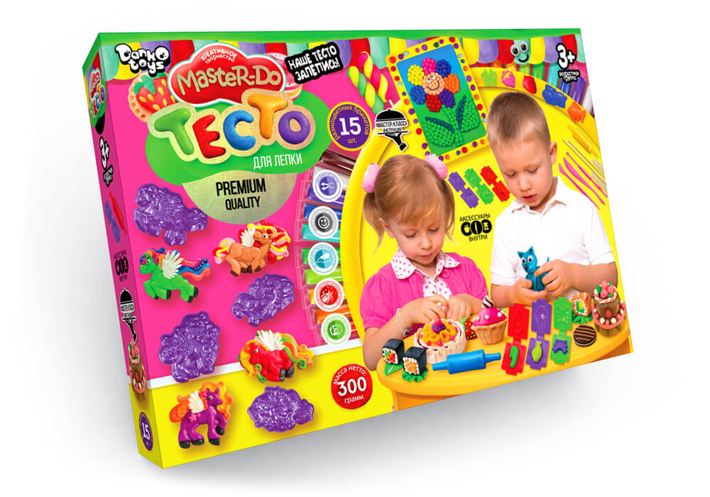 фото Тесто для лепки danko toys master do 15 цветов