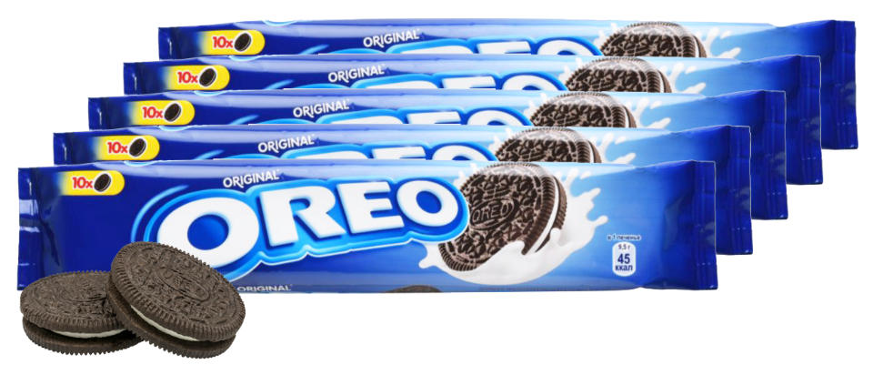 фото Печенье oreo сдобное блок 10 шт 95 г