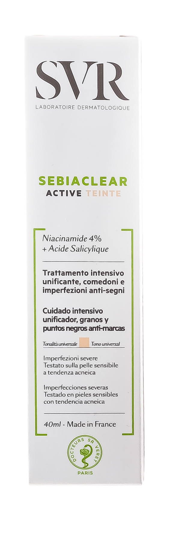 Крем для лица SVR Sebiaclear Active Creme для проблемной кожи, с тонирующим эффектом 40 мл