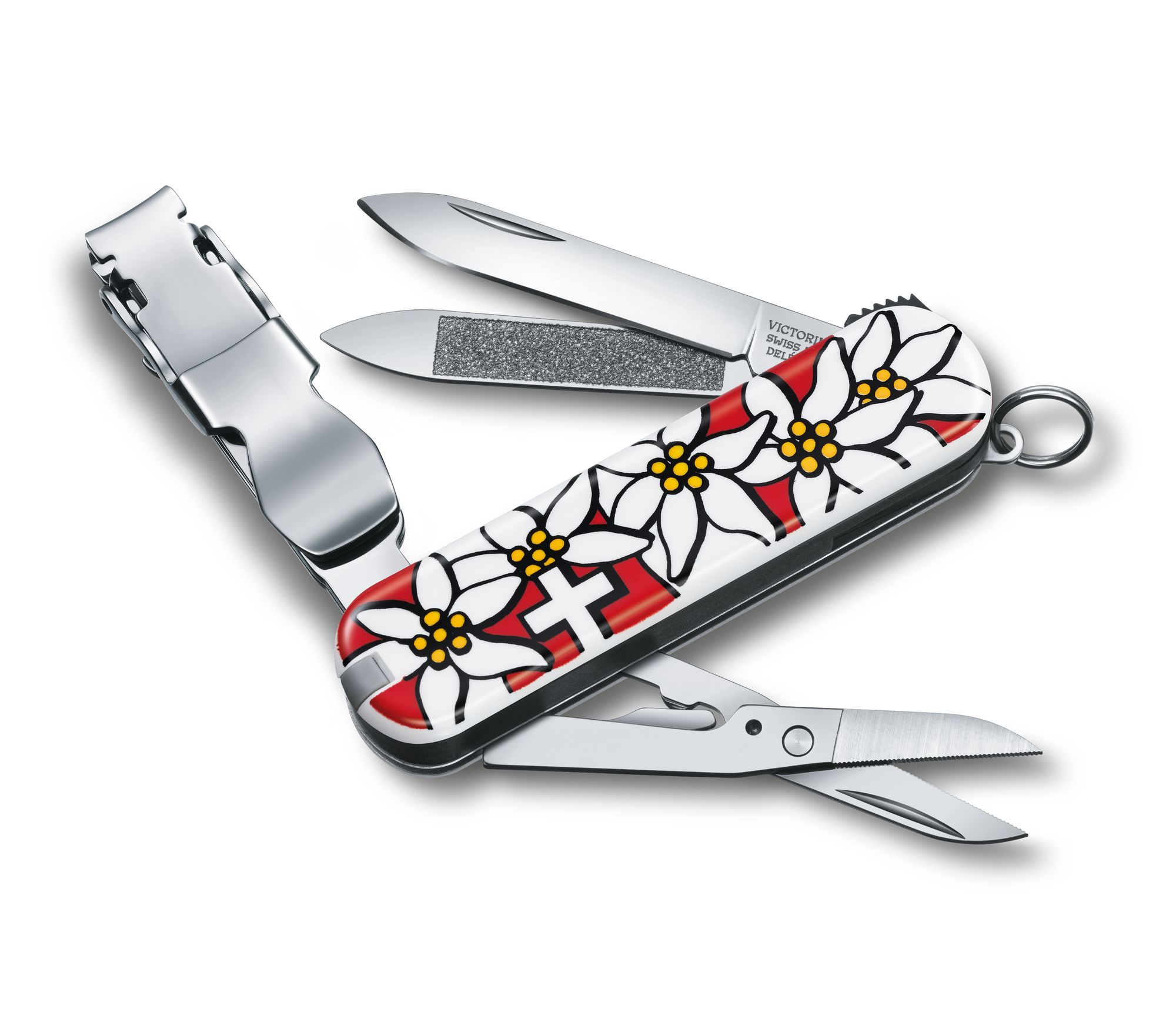 Мультитул Victorinox NailClip Edelweiss, разноцветный, 8 опций