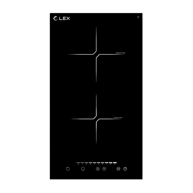 Встраиваемая варочная панель индукционная LEX EVI 320-2 BL черный парктроник sho me y 2618n04 black 4 датчика