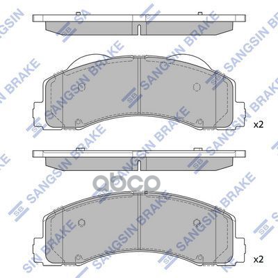 

Тормозные колодки Sangsin brake дисковые SP4056