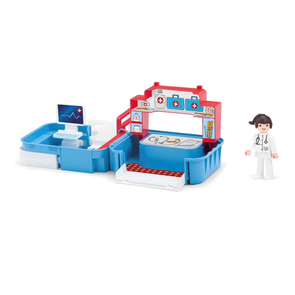 фото Игровой набор больница с фигуркой медсестрой в чемоданчике efko 32214ef-ch