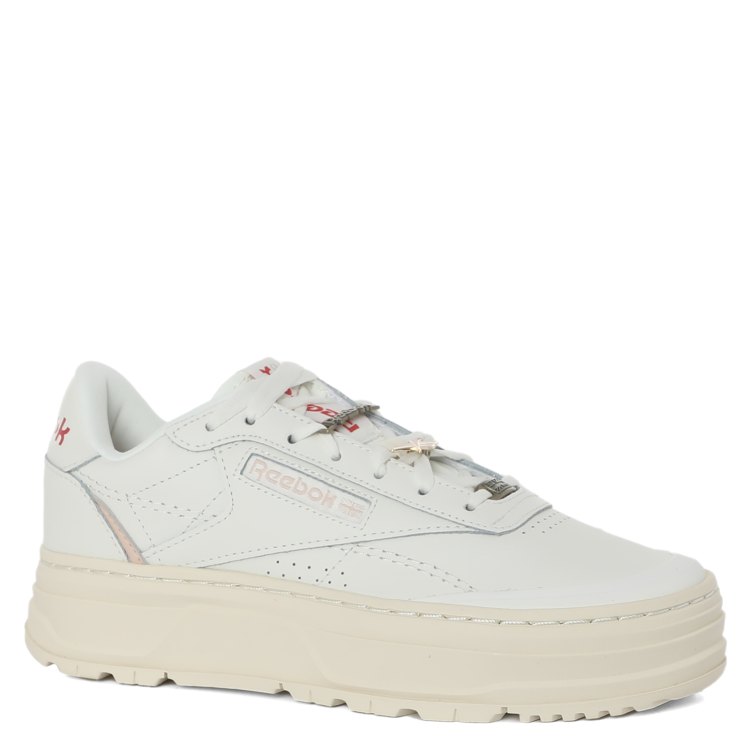 

Кеды женские Reebok CLUB C DOUBLE GEO белые 41 EU, CLUB C DOUBLE GEO