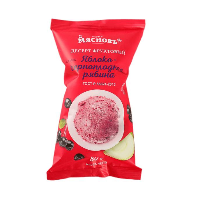

Десерт фруктовый МясновЪ ФЕРМА Яблоко-черноплодная рябина ГОСТ 80 г