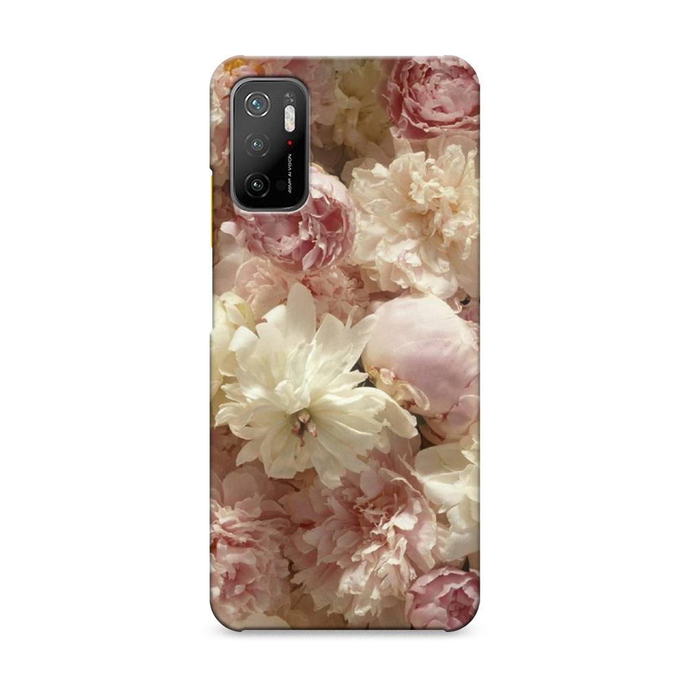 

Пластиковый чехол "Пионы светлые" на Xiaomi Poco M3 Pro, 311020-6