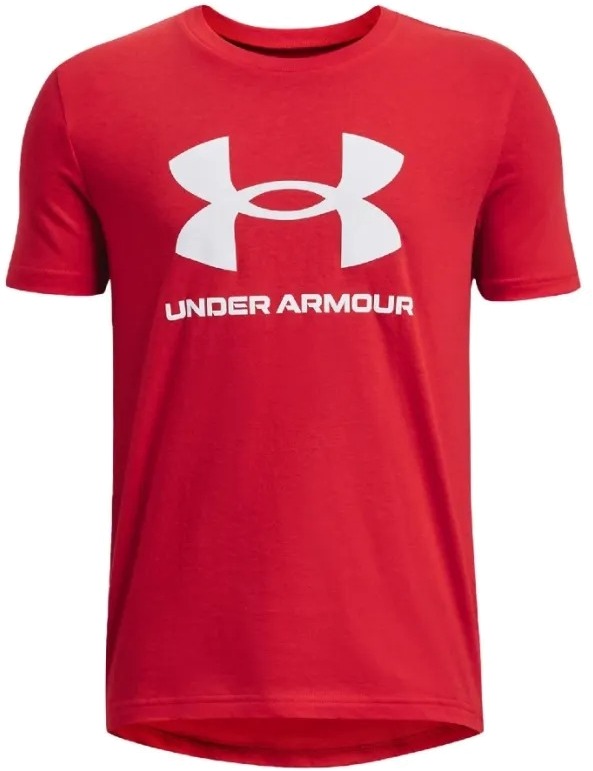 Футболка детская Under Armour Ua Sportstyle Logo Ss красный, 134