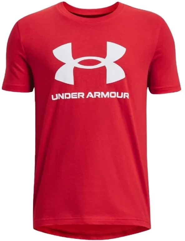 Футболка детская Under Armour Ua Sportstyle Logo Ss красный, 128