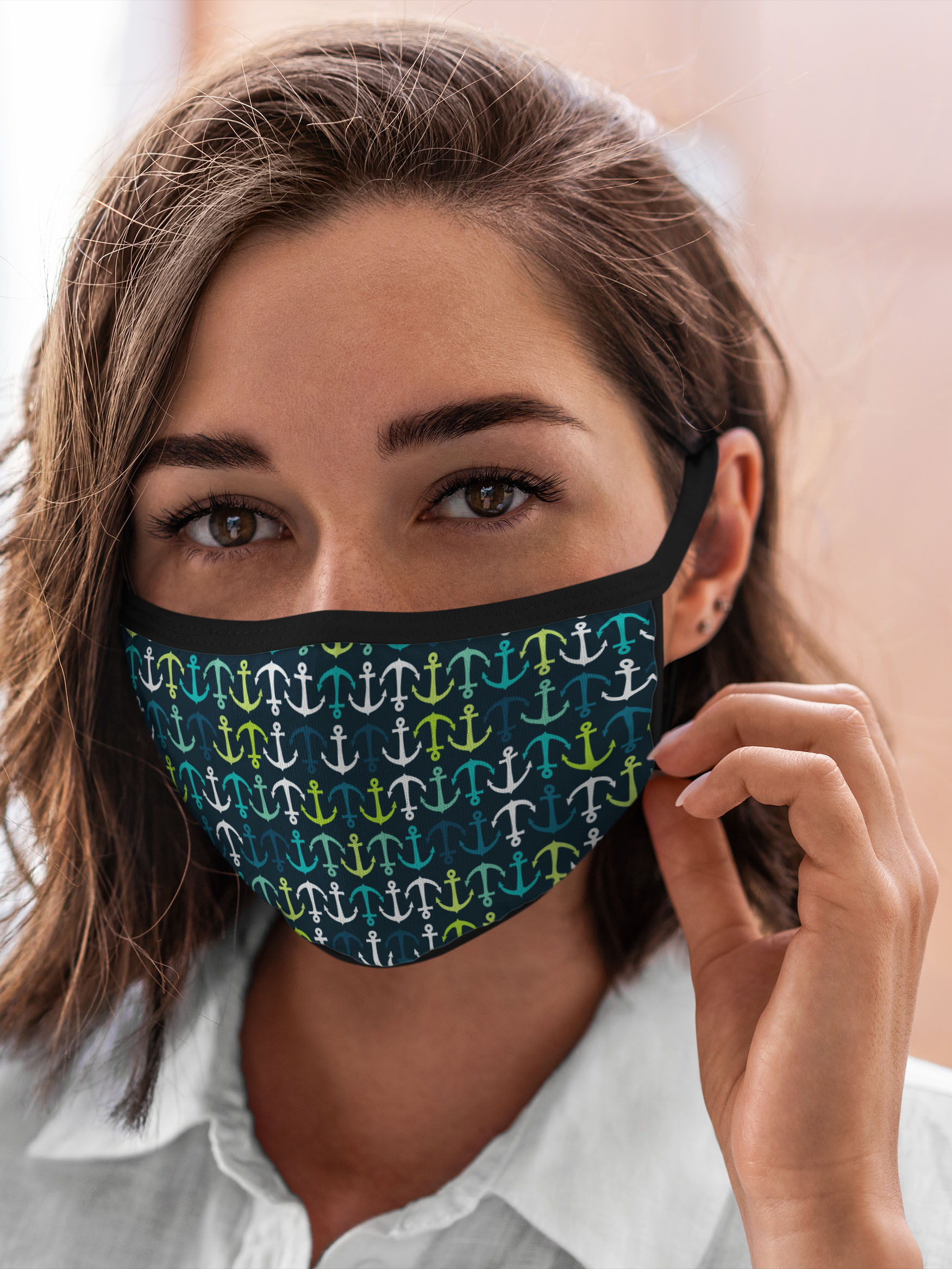 

Многоразовая маска унисекс Burnettie Рыбы Якоря, Разноцветный, Рыбы Якоря