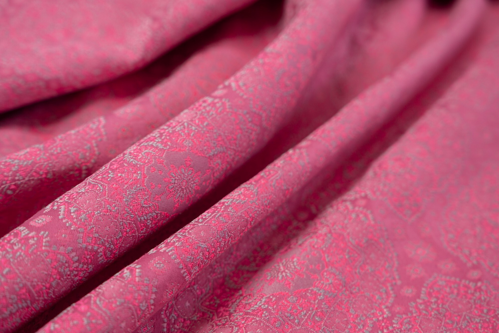 Ткань UNOFABRIC GA1118 жаккард розовый люкс