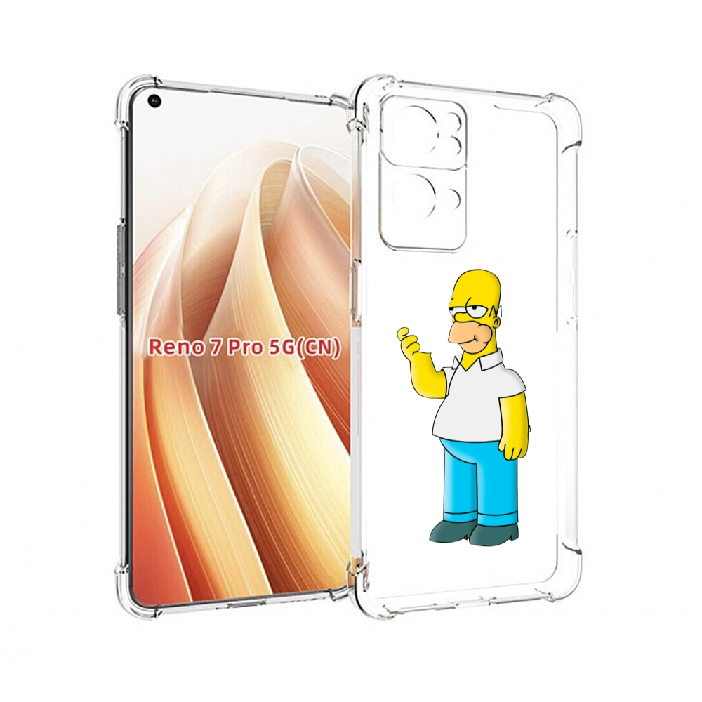 

Чехол MyPads гомер-симпсон для OPPO Reno7 Pro 5G, Прозрачный, Tocco