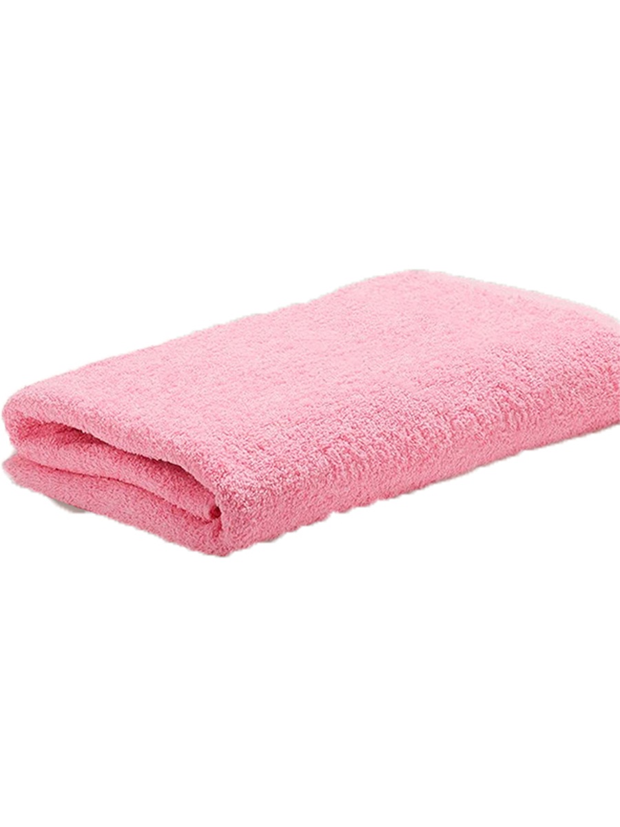 Большое банное полотенце Postmart размер 150х210 см. Цвет светло-розовый