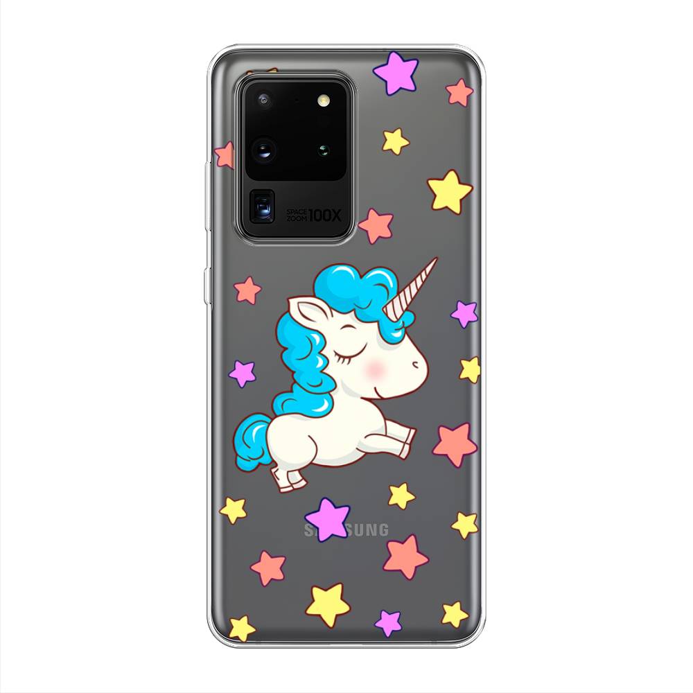 

Чехол Awog на Samsung Galaxy S20 Ultra "Звездный единорог", Разноцветный, 29450-2