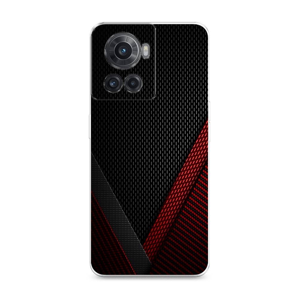 фото Силиконовый чехол "красный карбон" на oneplus ace awog