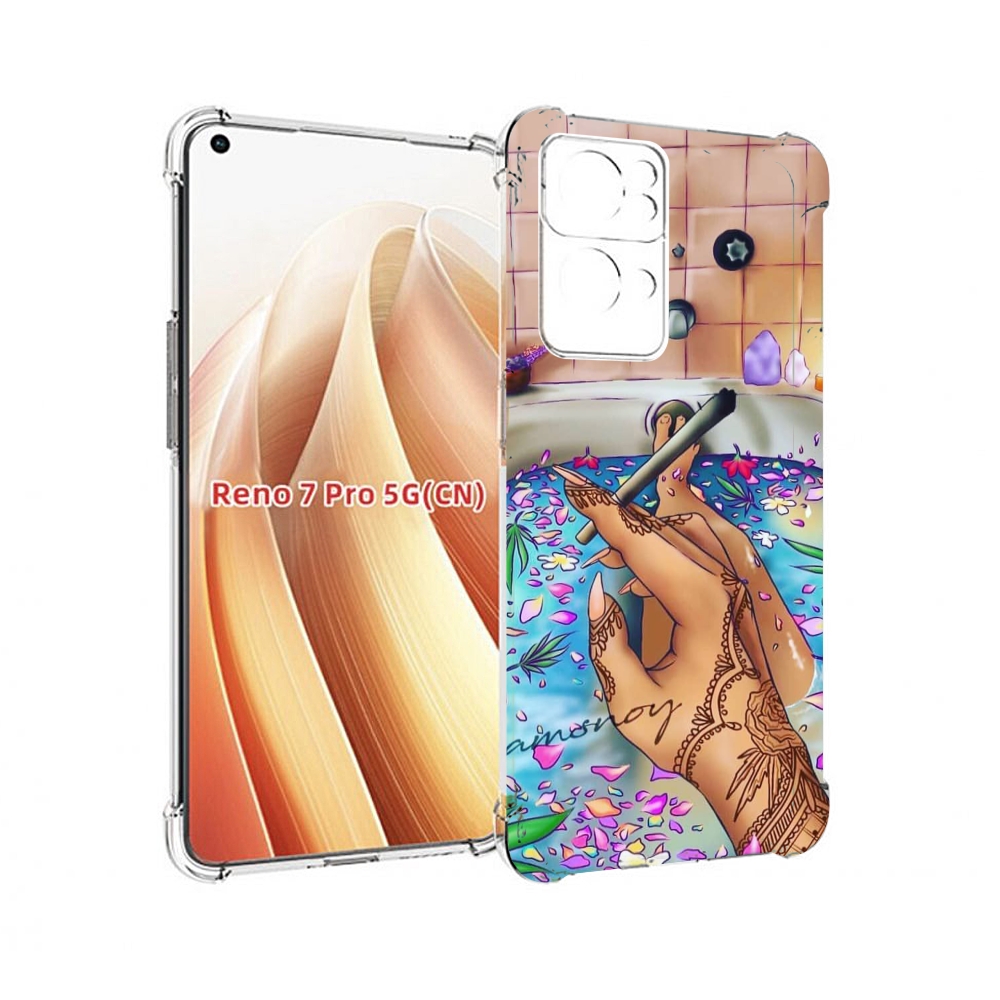 

Чехол MyPads девушка в ванне женский для OPPO Reno7 Pro 5G, Прозрачный, Tocco