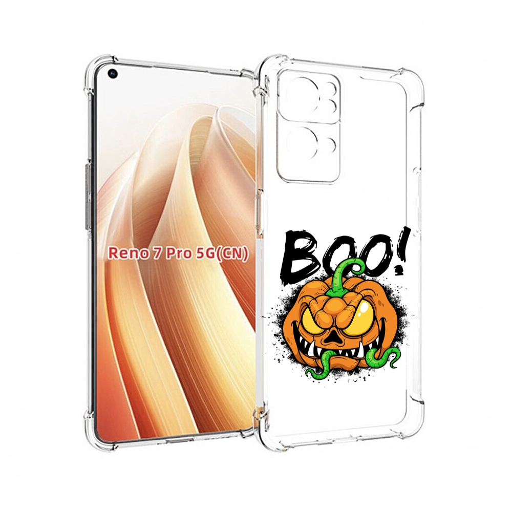 

Чехол MyPads Хэллоуин бу для OPPO Reno7 Pro 5G, Прозрачный, Tocco