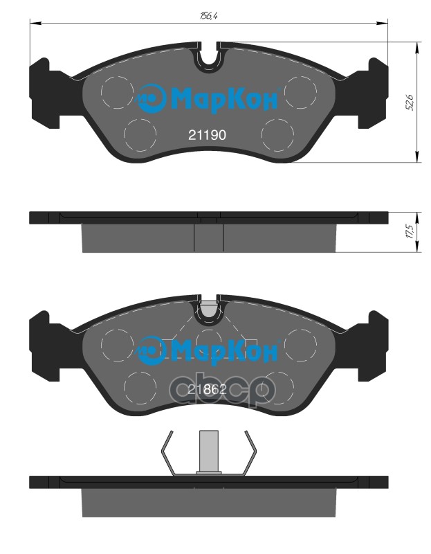 

Колодки Дисковые П. Opel Omega A 1.8-2.3td 88-94/Vectra A/B 1.4-2.0di 88-02 МарК 05800175