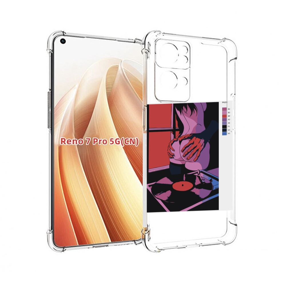 

Чехол MyPads девушка красивая сзади женский для OPPO Reno7 Pro 5G, Прозрачный, Tocco