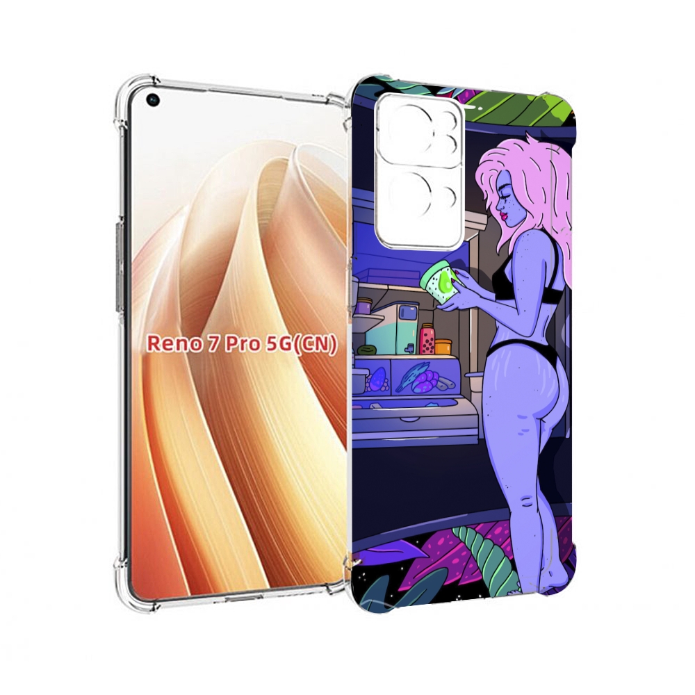 

Чехол MyPads девушка любит покушать женский для OPPO Reno7 Pro 5G, Прозрачный, Tocco