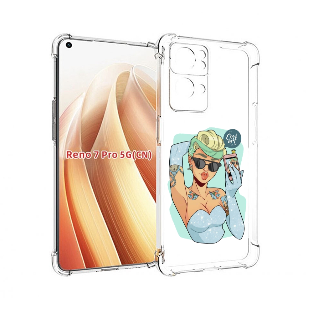 

Чехол MyPads девушка с короткой стрижкой женский для OPPO Reno7 Pro 5G, Прозрачный, Tocco