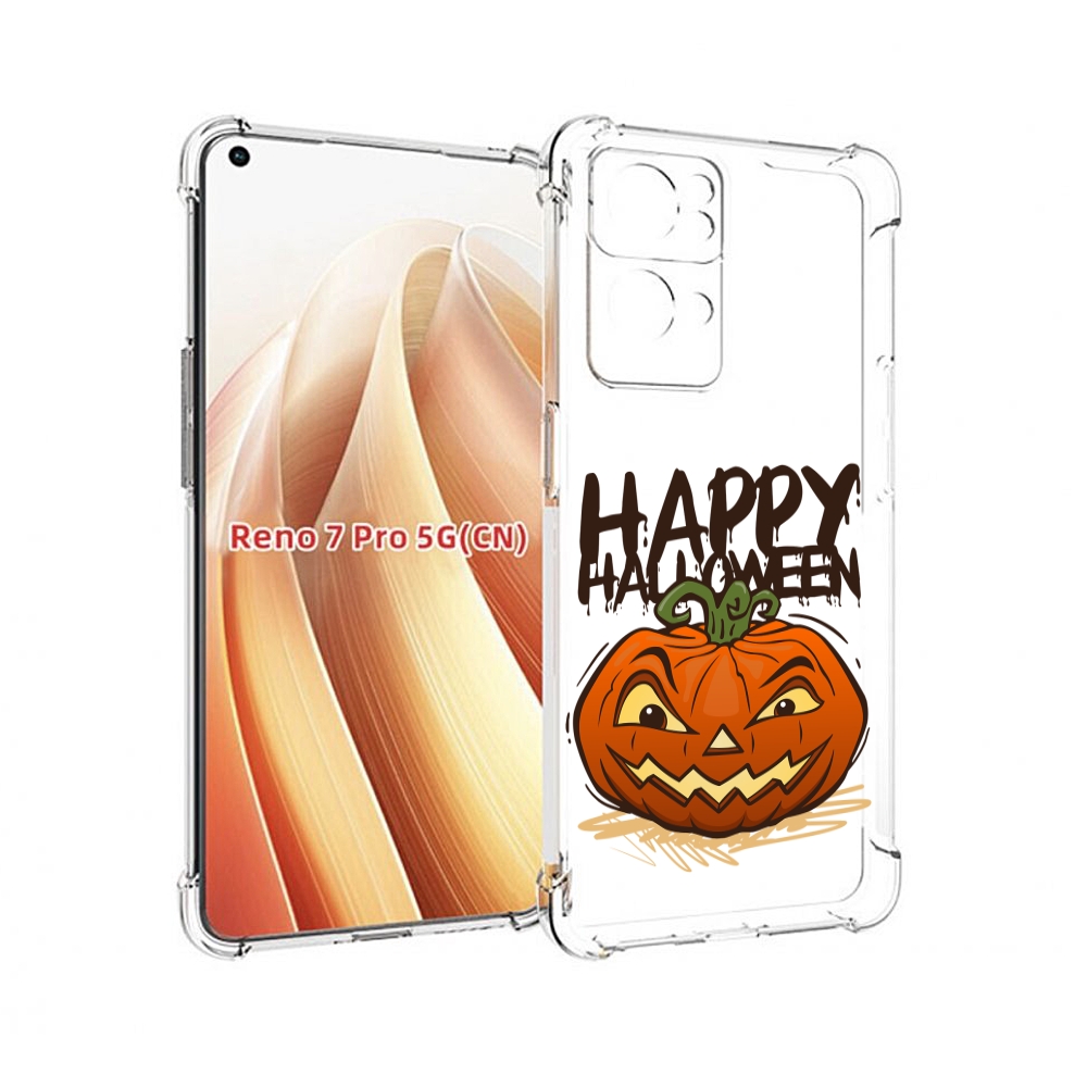 

Чехол MyPads Хэллоуин счастливый для OPPO Reno7 Pro 5G, Прозрачный, Tocco