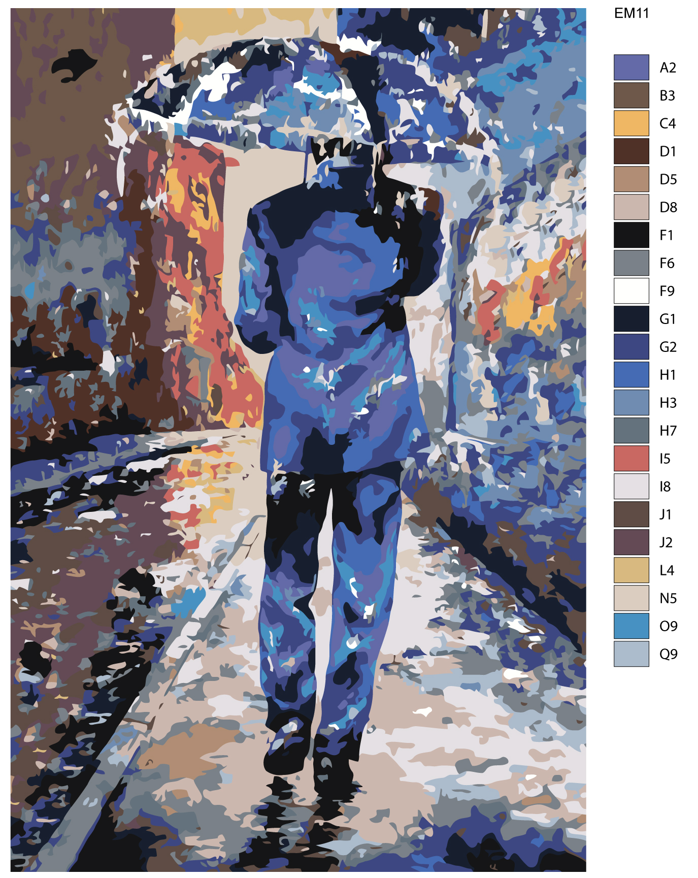 

Картина по номерам, Живопись по номерам, 80 x 120, EM11, EM11